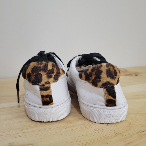 J. Crew Saturday sneakers white and leopard 9 - Picture 5 of 5